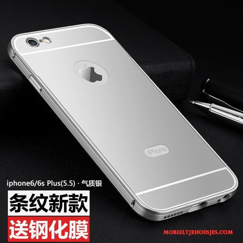iPhone 6/6s Plus Omlijsting Hoesje Telefoon Metaal Anti-fall Nieuw Bescherming Rose Goud