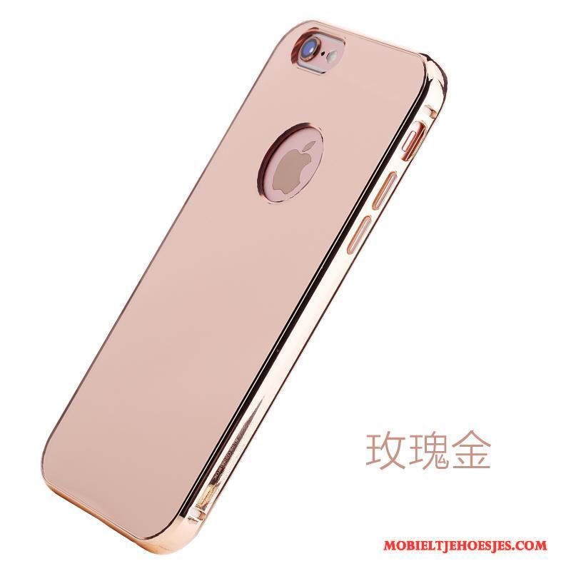 iPhone 6/6s Plus Omlijsting Metaal Scheppend Hoesje Telefoon Bescherming Spiegel Goud