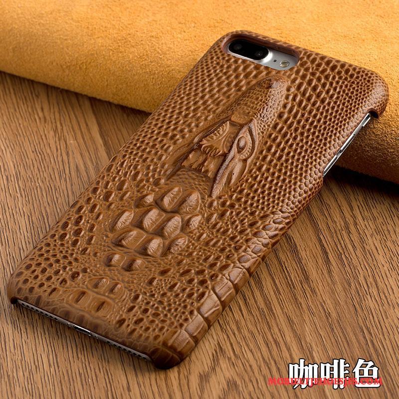 iPhone 6/6s Plus Pas Anti-fall Leren Etui Achterklep Echt Leer Hoes Hoesje Telefoon