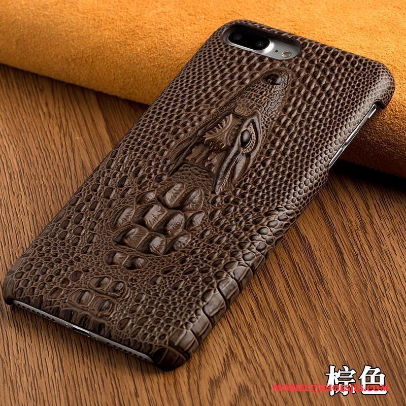 iPhone 6/6s Plus Pas Anti-fall Leren Etui Achterklep Echt Leer Hoes Hoesje Telefoon