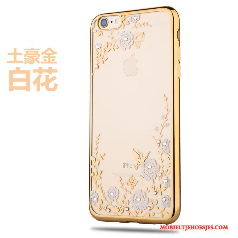 iPhone 6/6s Plus Ring Siliconen Hoesje Bescherming Ster Scheppend Goud