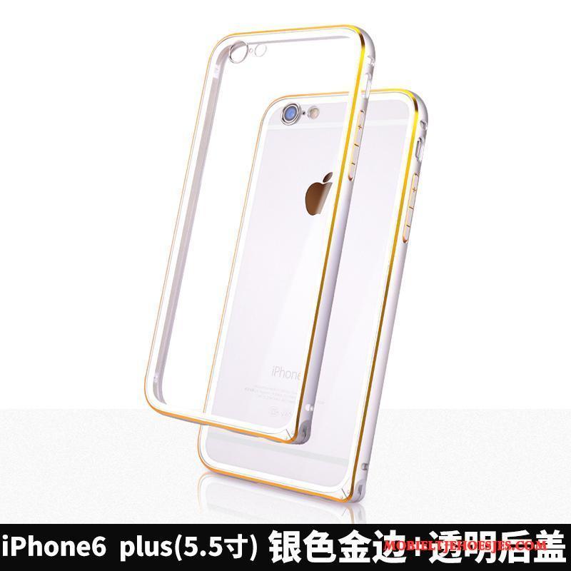 iPhone 6/6s Plus Rose Goud Legering Metaal Anti-fall Hoesje Telefoon Omlijsting All Inclusive