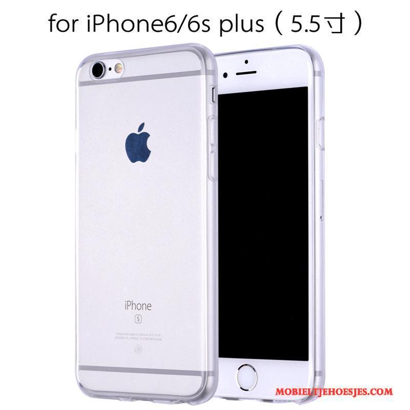 iPhone 6/6s Plus Scheppend Pu Kleurverloop Hoesje Telefoon Siliconen Zacht Persoonlijk