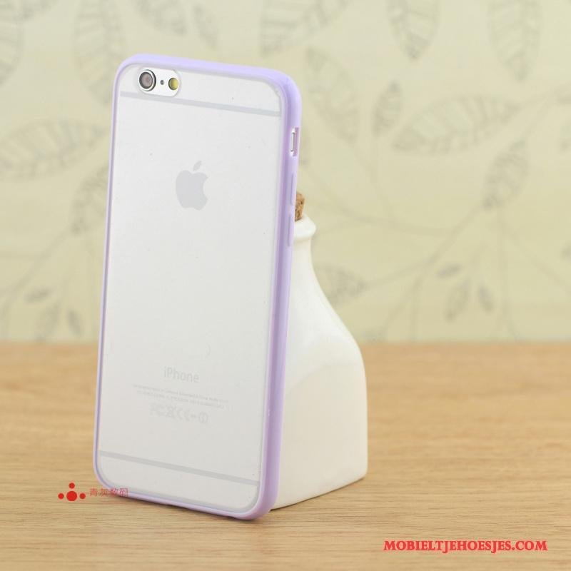 iPhone 6/6s Plus Schrobben Purper Patroon Bescherming Hoesje Telefoon Mini Vers