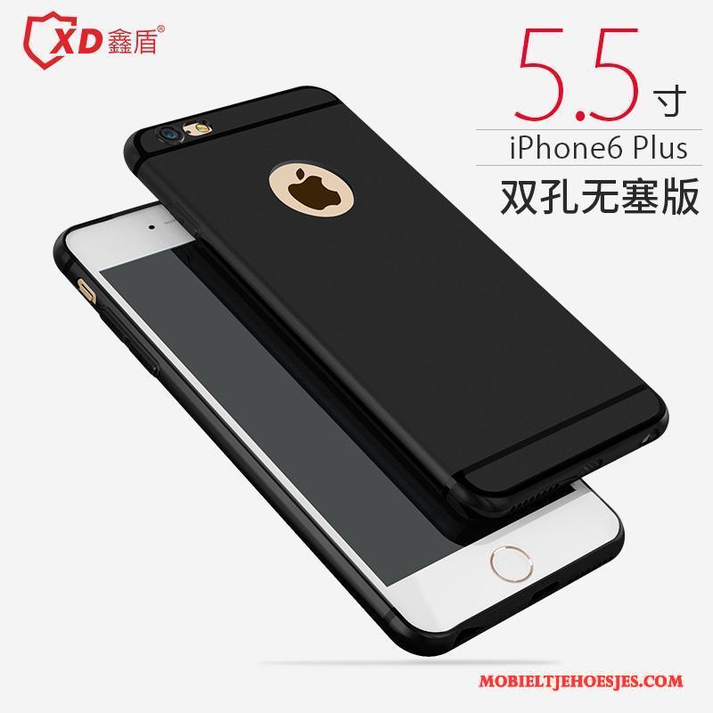 iPhone 6/6s Plus Siliconen Eenvoudige Geel Hoesje Telefoon All Inclusive Anti-fall Zacht