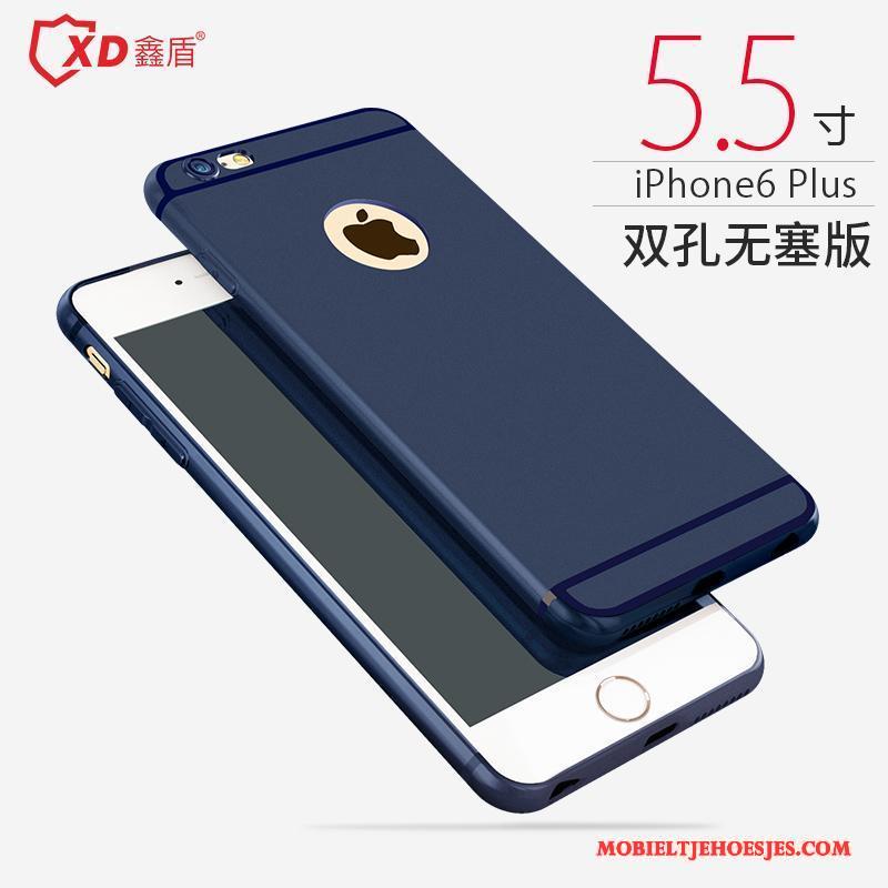 iPhone 6/6s Plus Siliconen Eenvoudige Geel Hoesje Telefoon All Inclusive Anti-fall Zacht