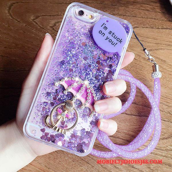 iPhone 6/6s Plus Trend Anti-fall Hoes Roze Met Strass Hoesje Telefoon Siliconen