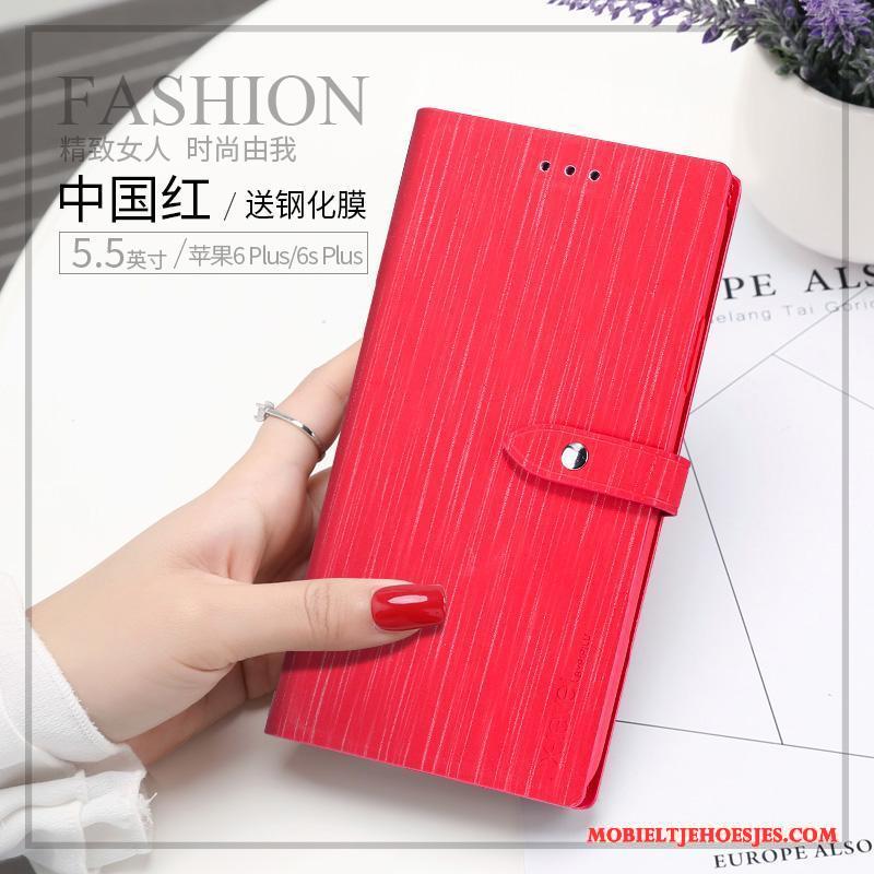 iPhone 6/6s Plus Trend Anti-fall Hoesje Telefoon Nieuw Portemonnee Leren Etui Siliconen