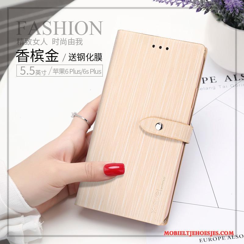 iPhone 6/6s Plus Trend Anti-fall Hoesje Telefoon Nieuw Portemonnee Leren Etui Siliconen