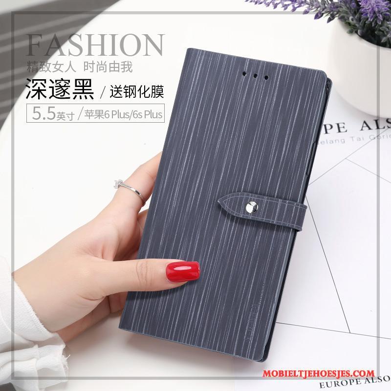 iPhone 6/6s Plus Trend Anti-fall Hoesje Telefoon Nieuw Portemonnee Leren Etui Siliconen