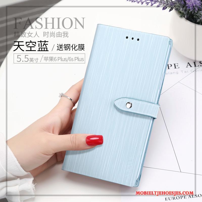 iPhone 6/6s Plus Trend Anti-fall Hoesje Telefoon Nieuw Portemonnee Leren Etui Siliconen