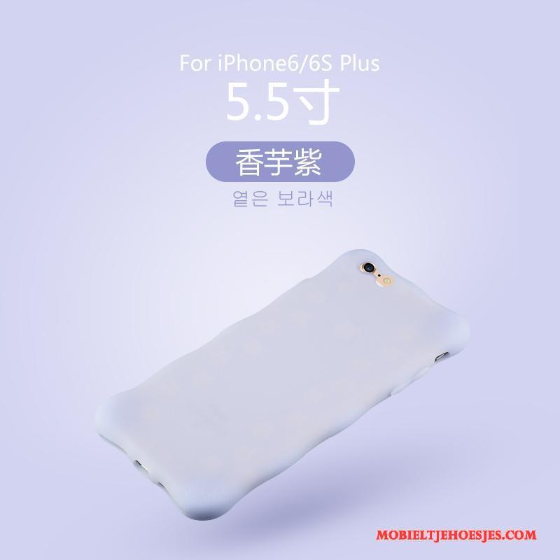 iPhone 6/6s Plus Trendy Merk Siliconen Roze Lichtende All Inclusive Hoesje Telefoon Anti-fall