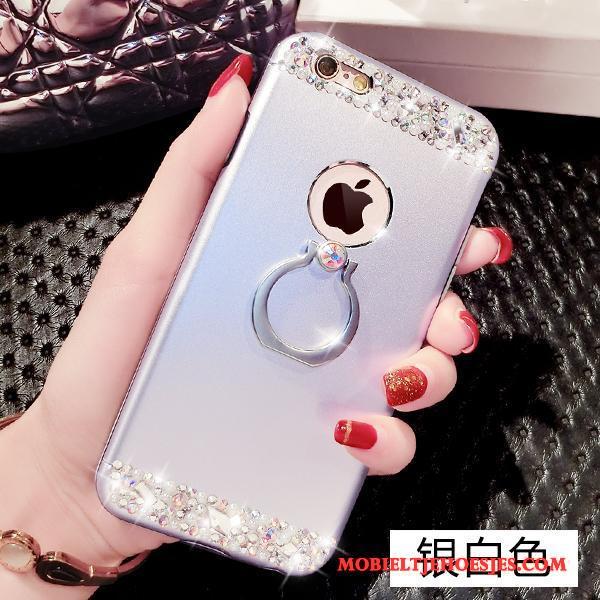 iPhone 6/6s Ring Luxe Rood Hoesje Telefoon Ondersteuning Anti-fall Met Strass