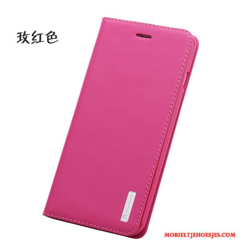 iPhone 6/6s Roze Folio Hoesje Telefoon Leren Etui Anti-fall Bescherming Bedrijf