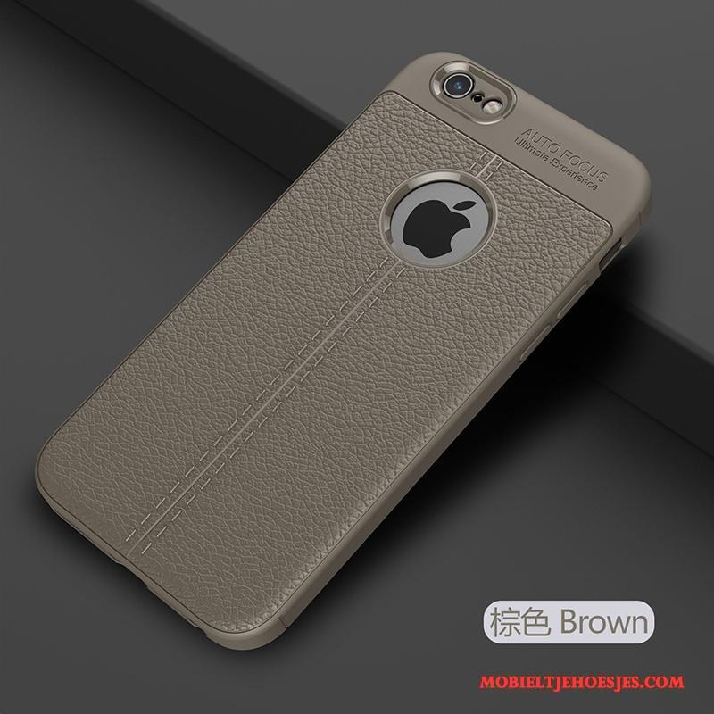 iPhone 6/6s Siliconen Nieuw Zwart Hoes Hoesje Telefoon Trend Bescherming