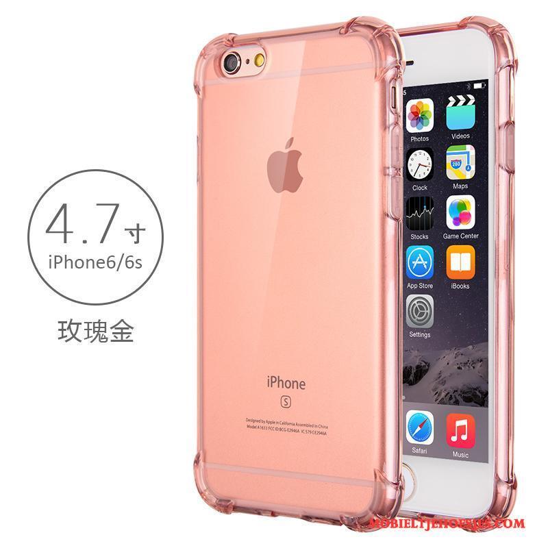 iPhone 6/6s Trend Rose Goud Hoes Hoesje Telefoon Siliconen Doorzichtig Zacht