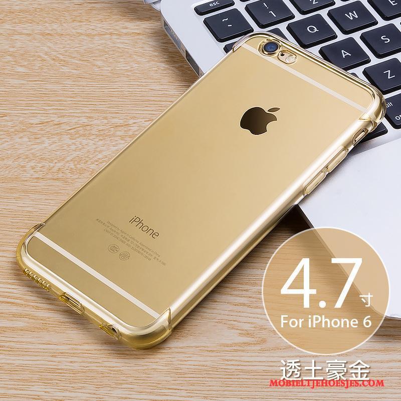 iPhone 6/6s Trend Rose Goud Hoes Hoesje Telefoon Siliconen Doorzichtig Zacht