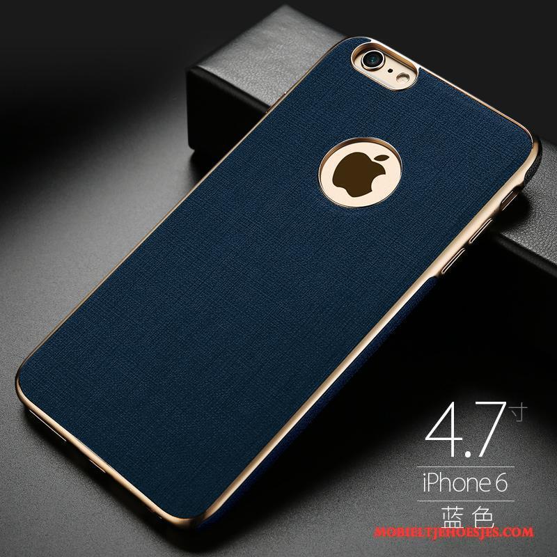 iPhone 6/6s Trend Zacht Hoesje Telefoon Anti-fall Magnetisch Blauw Auto