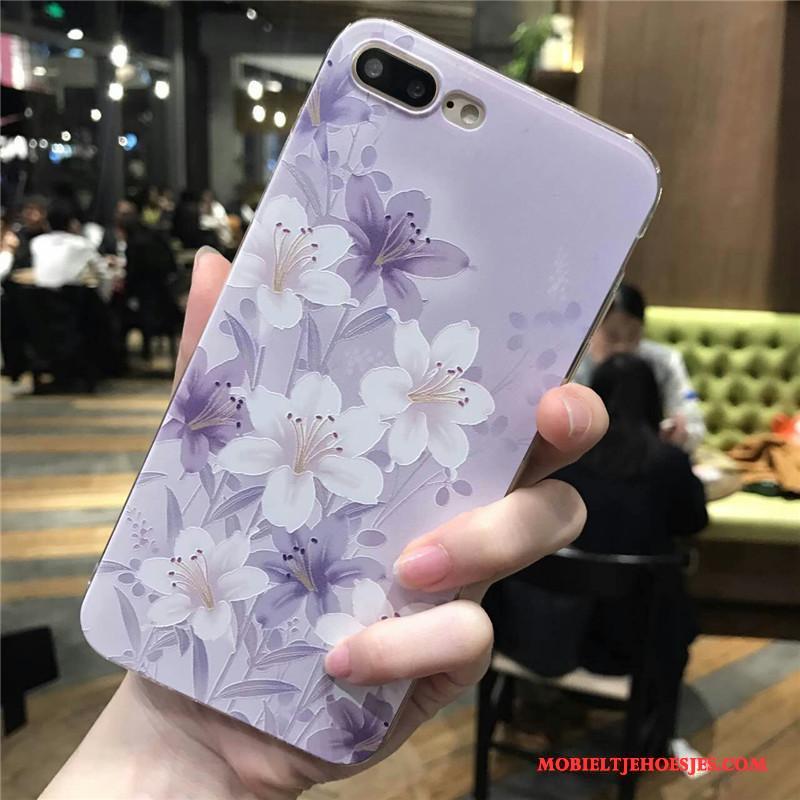 iPhone 6/6s Vintage Zacht Bloemen Trend Siliconen Hoes Hoesje Telefoon