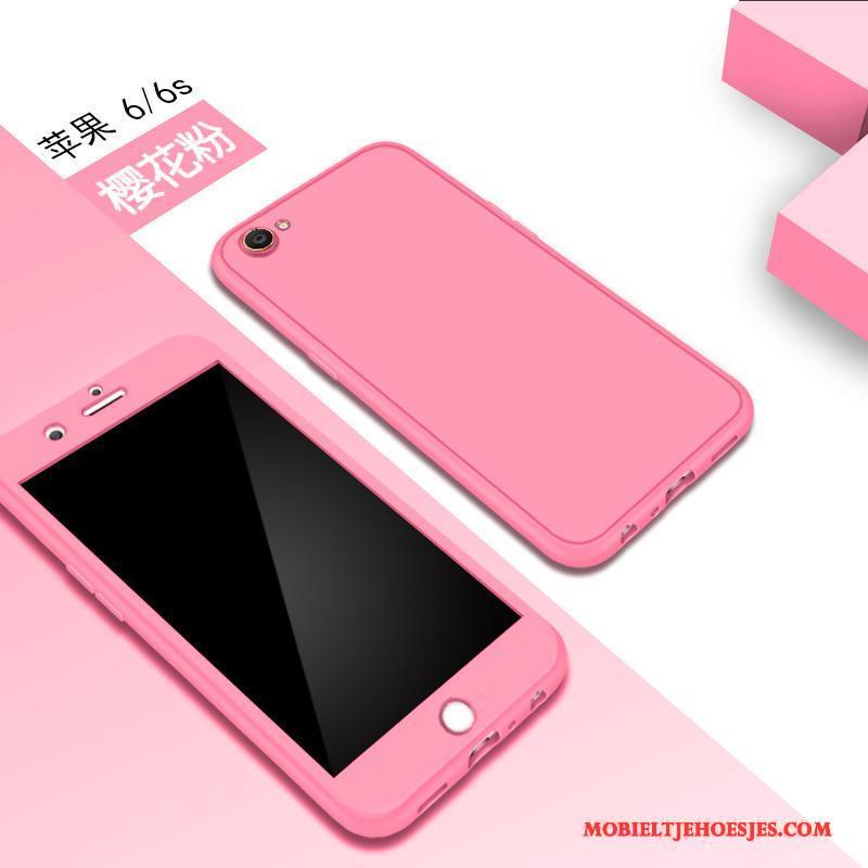 iPhone 6/6s Zacht Anti-fall Roze Siliconen Trend Hoes Hoesje Telefoon
