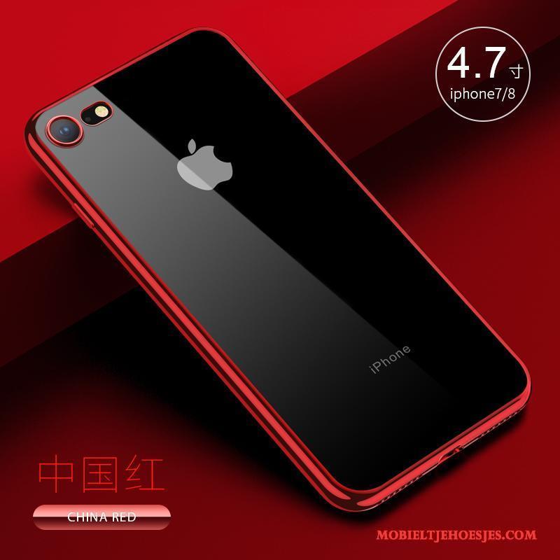 iPhone 7 All Inclusive Goud Hoesje Telefoon Zacht Anti-fall Siliconen Doorzichtig