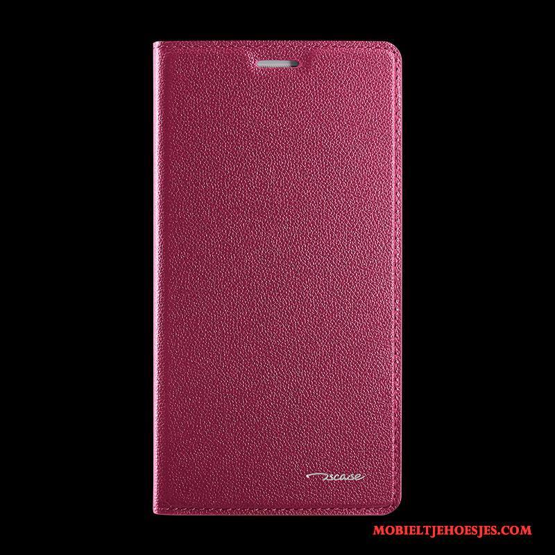 iPhone 7 Anti-fall Rood Folio Hoes Hoesje Telefoon Bescherming Eenvoudige