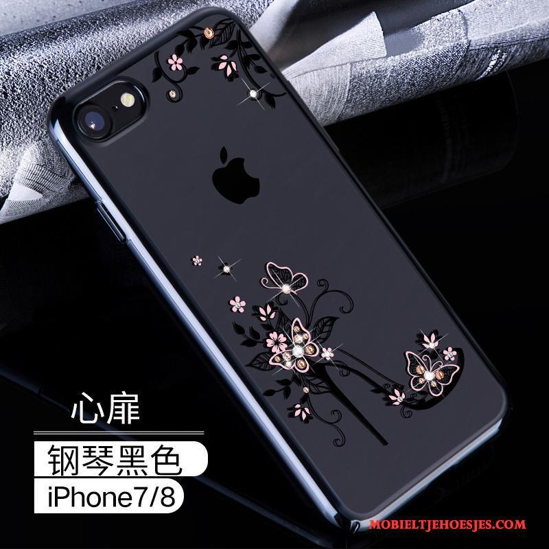 iPhone 7 Bescherming Hoesje Telefoon Anti-fall Goud Hard Luxe Met Strass