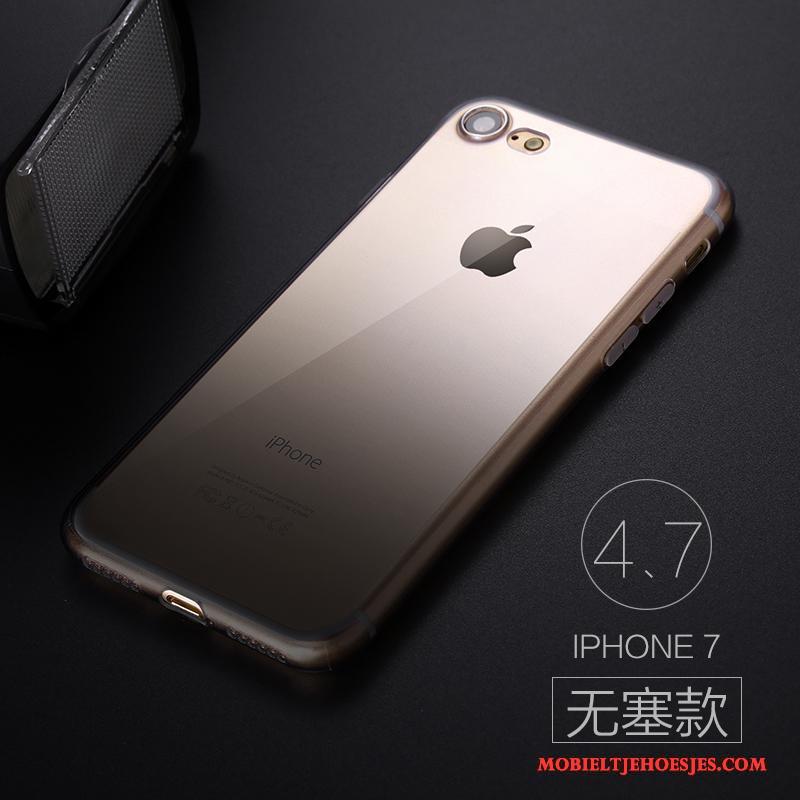 iPhone 7 Bescherming Hoesje Telefoon Zacht Siliconen Verloop Dun Trend