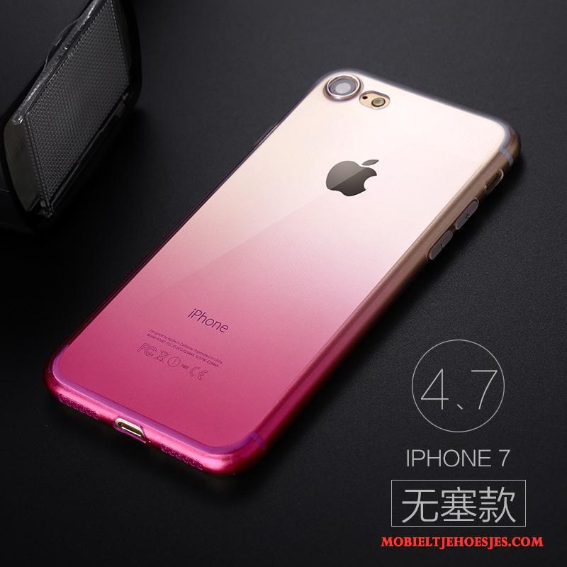 iPhone 7 Bescherming Hoesje Telefoon Zacht Siliconen Verloop Dun Trend