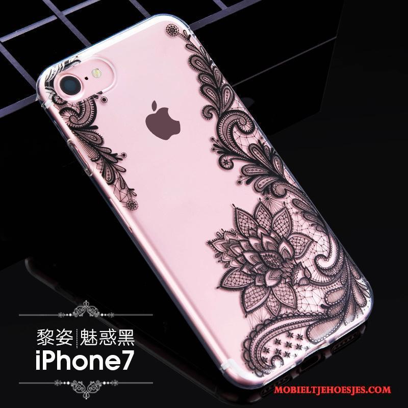 iPhone 7 Hoes Zacht Trendy Merk Anti-fall Hoesje Telefoon Siliconen