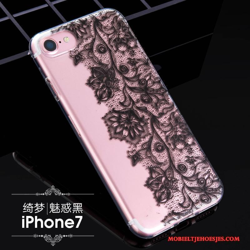 iPhone 7 Hoes Zacht Trendy Merk Anti-fall Hoesje Telefoon Siliconen