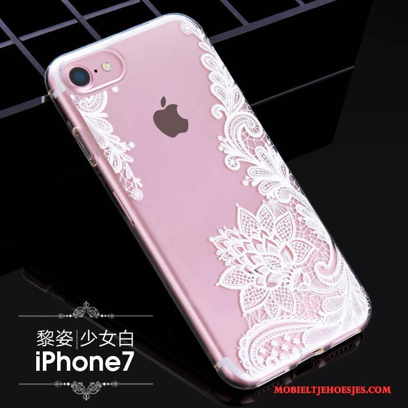 iPhone 7 Hoes Zacht Trendy Merk Anti-fall Hoesje Telefoon Siliconen