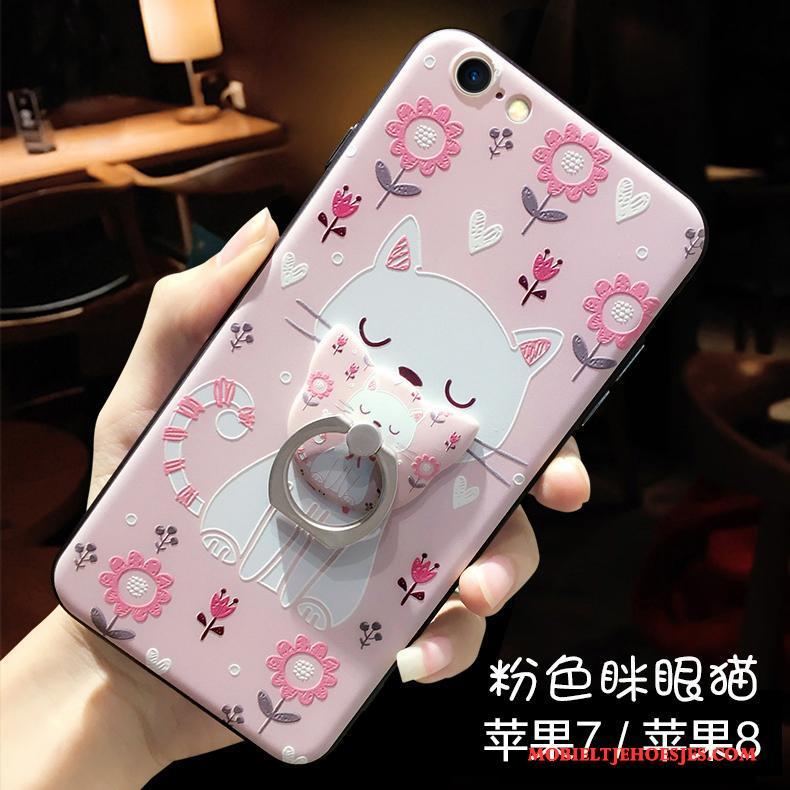 iPhone 7 Hoesje Siliconen Nieuw Spotprent Reliëf Lovers Anti-fall Trendy Merk