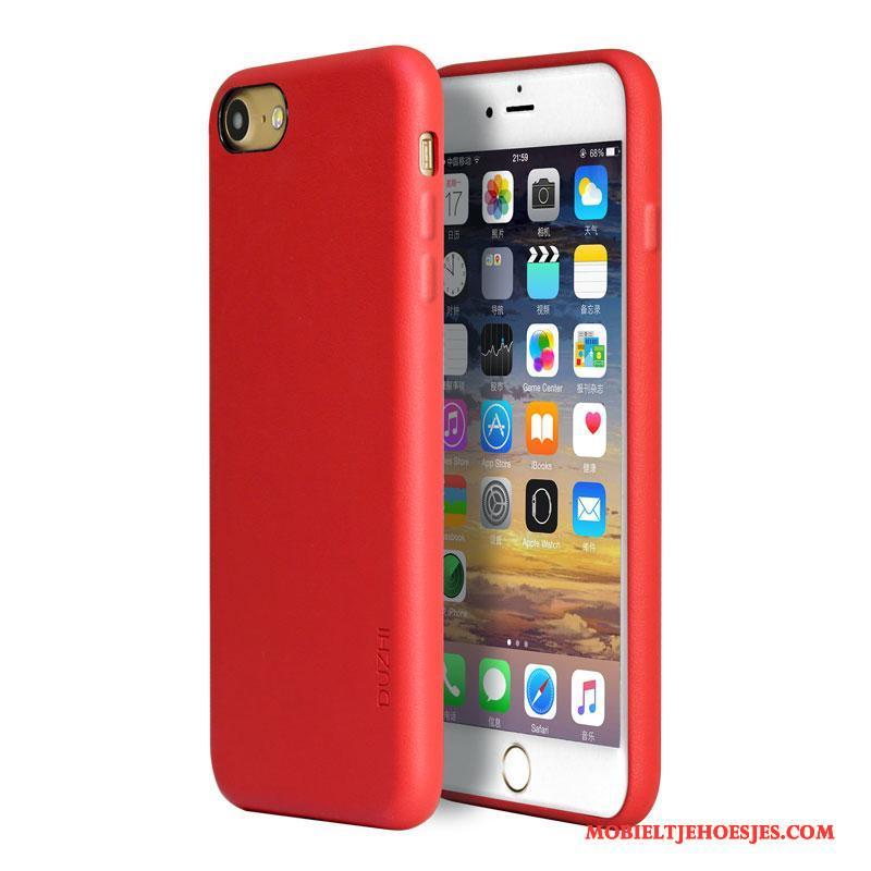 iPhone 7 Hoesje Telefoon Leren Etui Mobiele Telefoon All Inclusive Rood Anti-fall Blauw