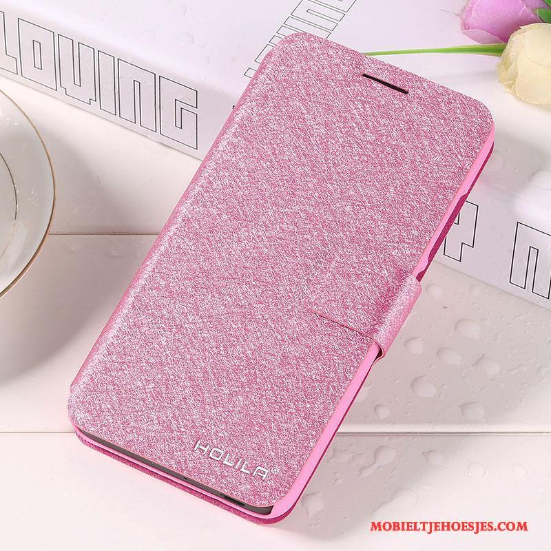 iPhone 7 Leren Etui Clamshell Hoesje Telefoon Rood Mobiele Telefoon Roze