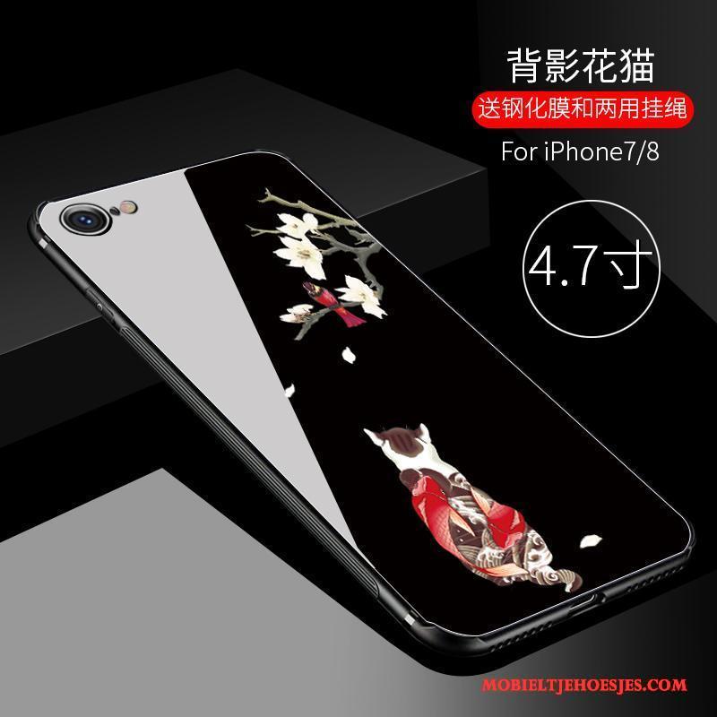 iPhone 7 Original Zwart Anti-fall Nieuw Hoesje Telefoon Chinese Stijl Glas