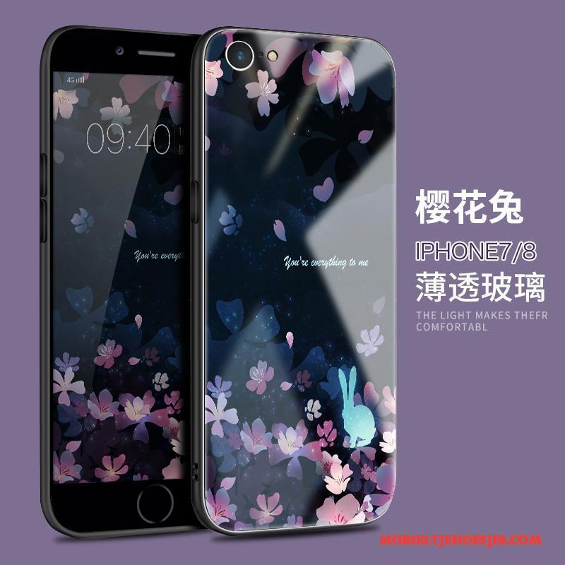 iPhone 7 Persoonlijk Hoesje Telefoon Roze Siliconen All Inclusive Anti-fall Dun