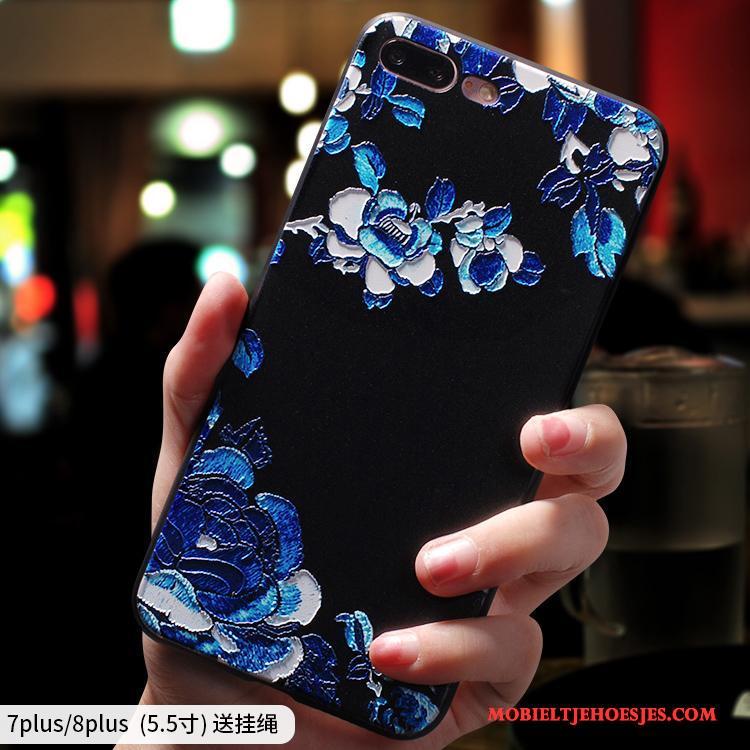 iPhone 7 Plus Chinese Stijl Persoonlijk All Inclusive Scheppend Hoesje Telefoon Siliconen Anti-fall