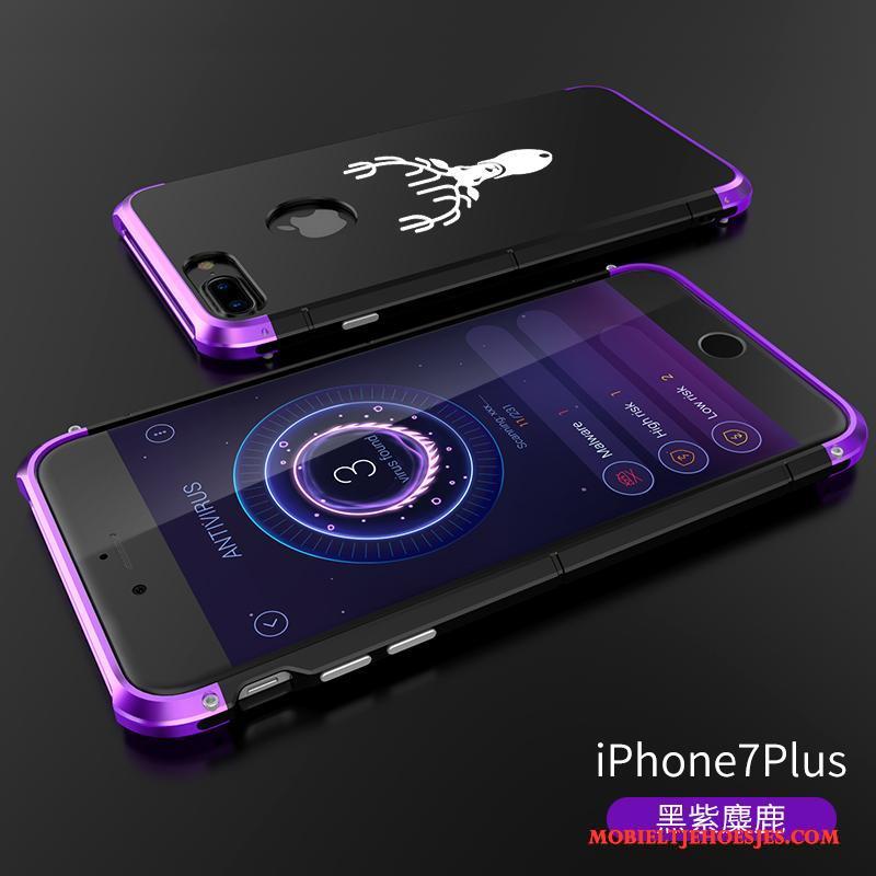 iPhone 7 Plus Hoes Persoonlijk Nieuw Hoesje Telefoon Omlijsting Hanger Blauw