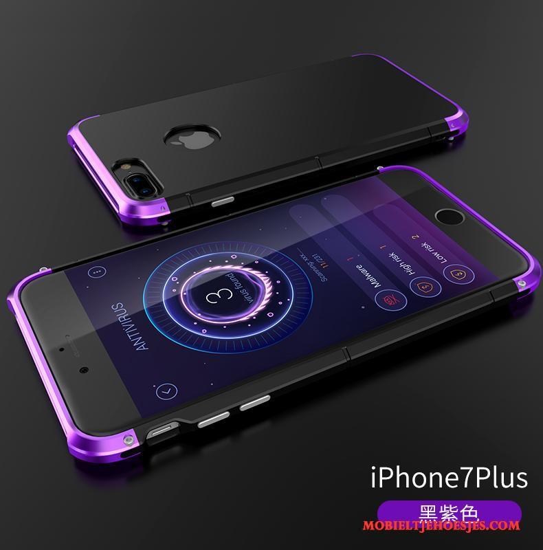 iPhone 7 Plus Hoes Persoonlijk Nieuw Hoesje Telefoon Omlijsting Hanger Blauw