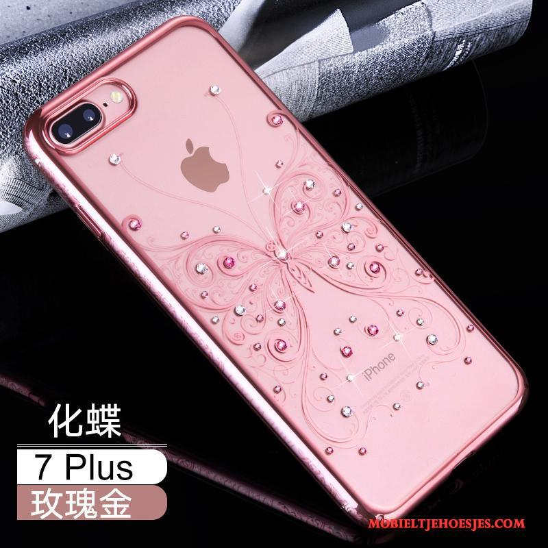 iPhone 7 Plus Hoesje Met Strass Nieuw Anti-fall Scheppend Doorzichtig Luxe All Inclusive