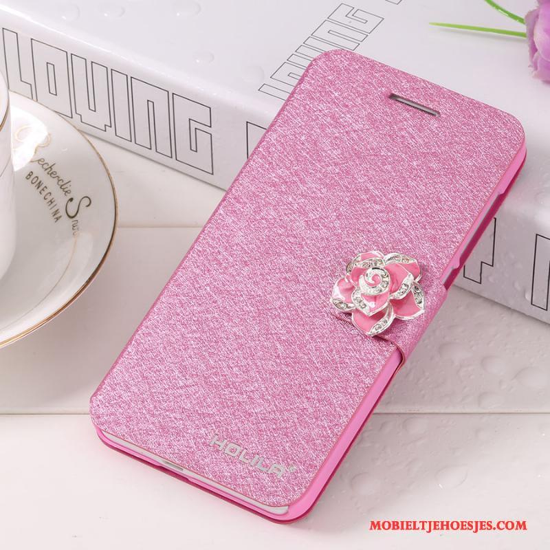 iPhone 7 Plus Leren Etui Hoes Hoesje Telefoon Rose Goud Clamshell Mobiele Telefoon