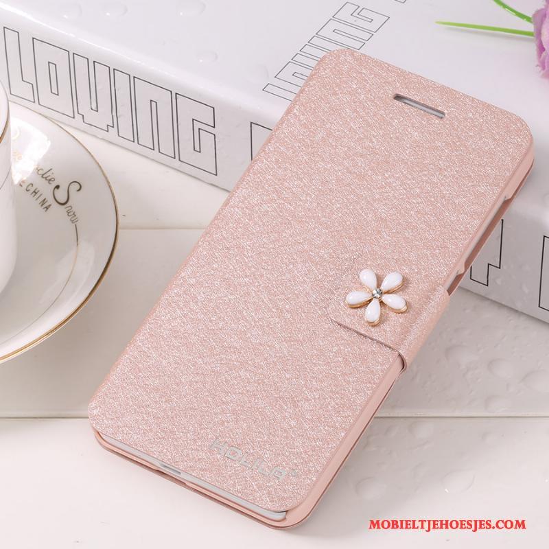 iPhone 7 Plus Leren Etui Hoes Hoesje Telefoon Rose Goud Clamshell Mobiele Telefoon