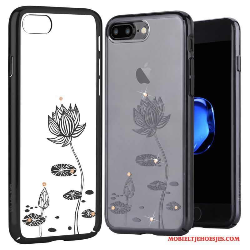 iPhone 7 Plus Met Strass Hoes Plating Bescherming Hoesje Telefoon All Inclusive Rose Goud