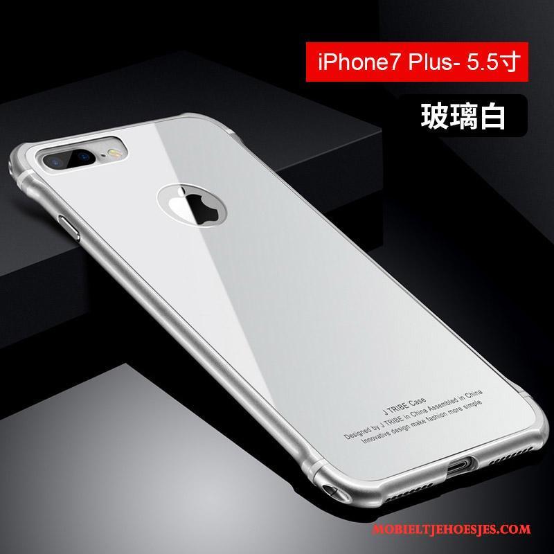 iPhone 7 Plus Metaal Anti-fall Blauw Hoes Hoesje Telefoon All Inclusive Trendy Merk
