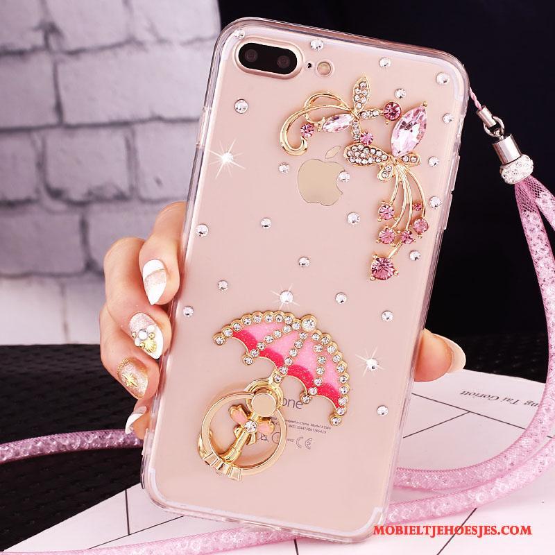 iPhone 7 Plus Mobiele Telefoon Bescherming Hoesje Met Strass Telefoon Rose Goud