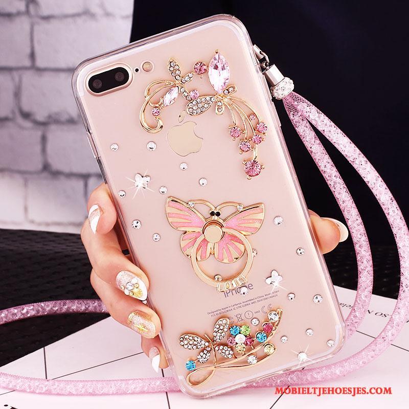 iPhone 7 Plus Mobiele Telefoon Bescherming Hoesje Met Strass Telefoon Rose Goud