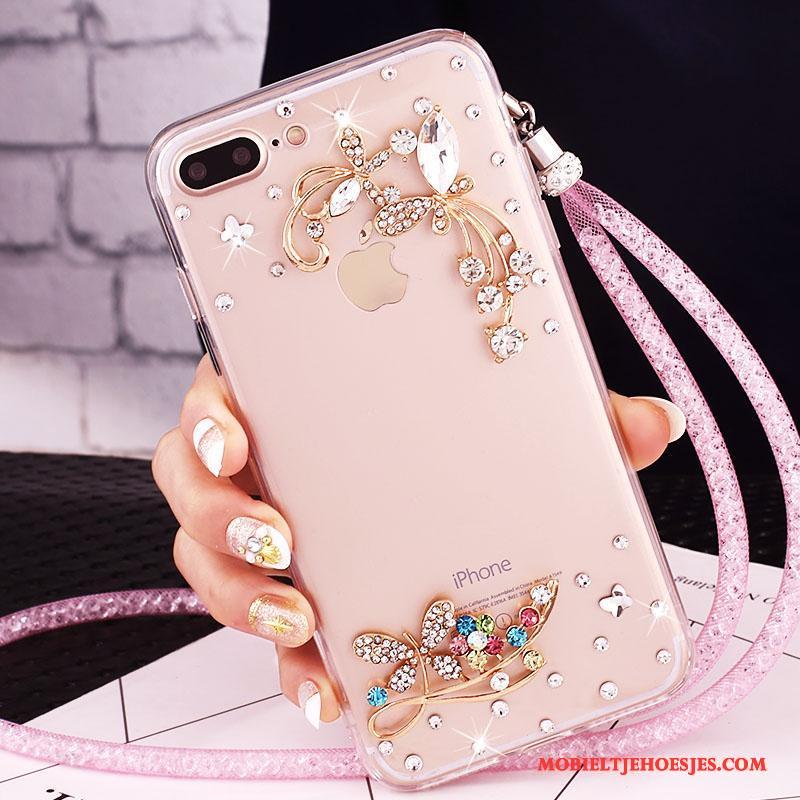 iPhone 7 Plus Mobiele Telefoon Bescherming Hoesje Met Strass Telefoon Rose Goud