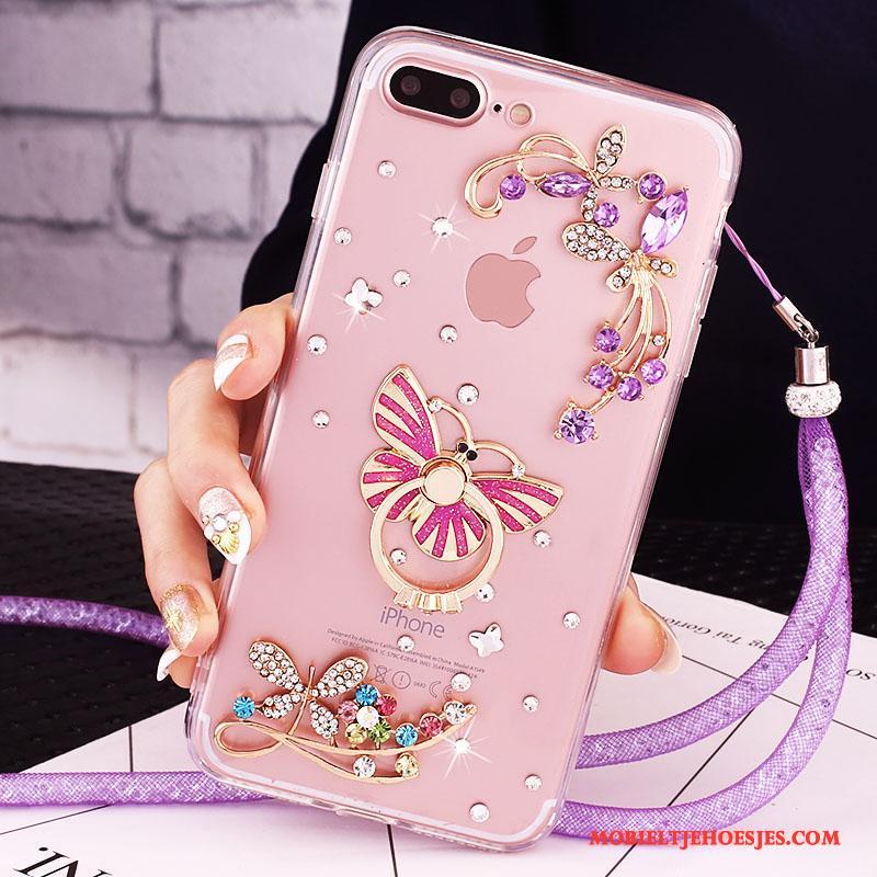 iPhone 7 Plus Mobiele Telefoon Bescherming Hoesje Met Strass Telefoon Rose Goud