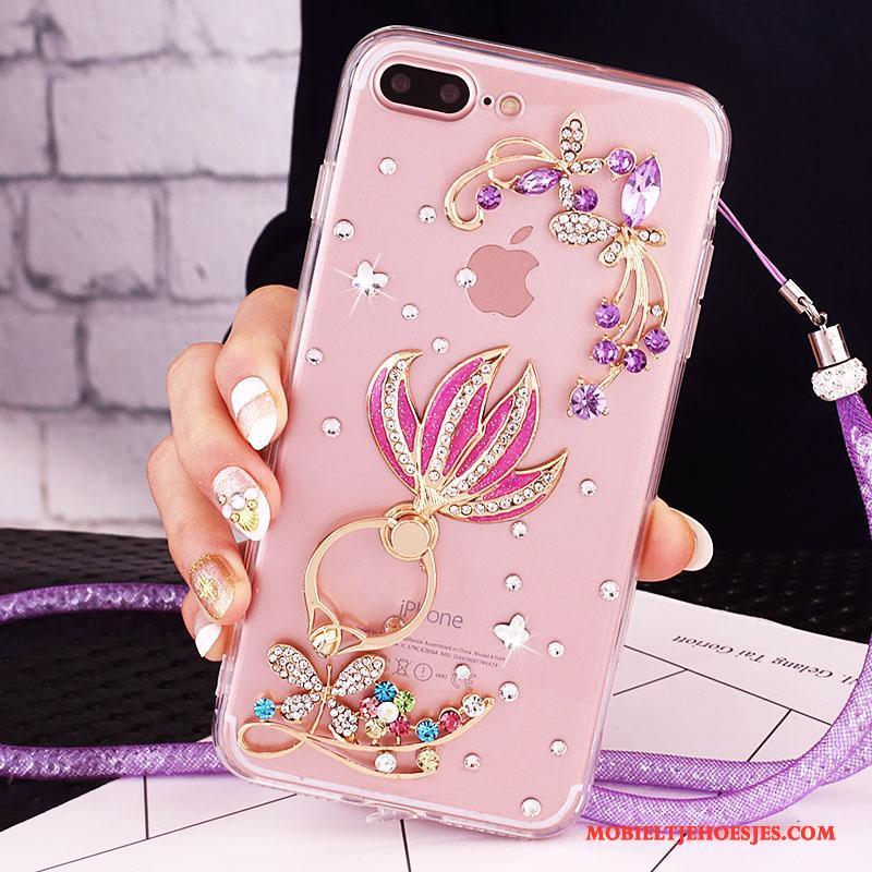 iPhone 7 Plus Mobiele Telefoon Bescherming Hoesje Met Strass Telefoon Rose Goud